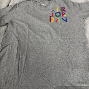 Jordan Men XL Logo Gray Tee shirt